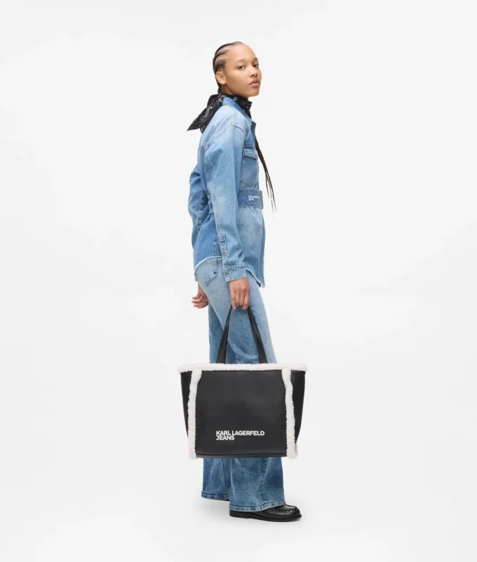 Shearling-veske