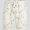 SHORTS MED ALL-OVER-TRYKK