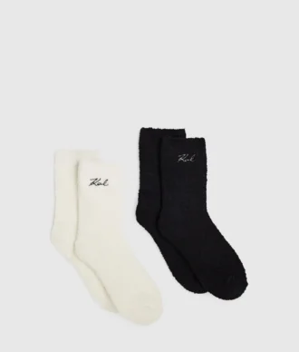 Signatur fleece-sokker – 2-pakning