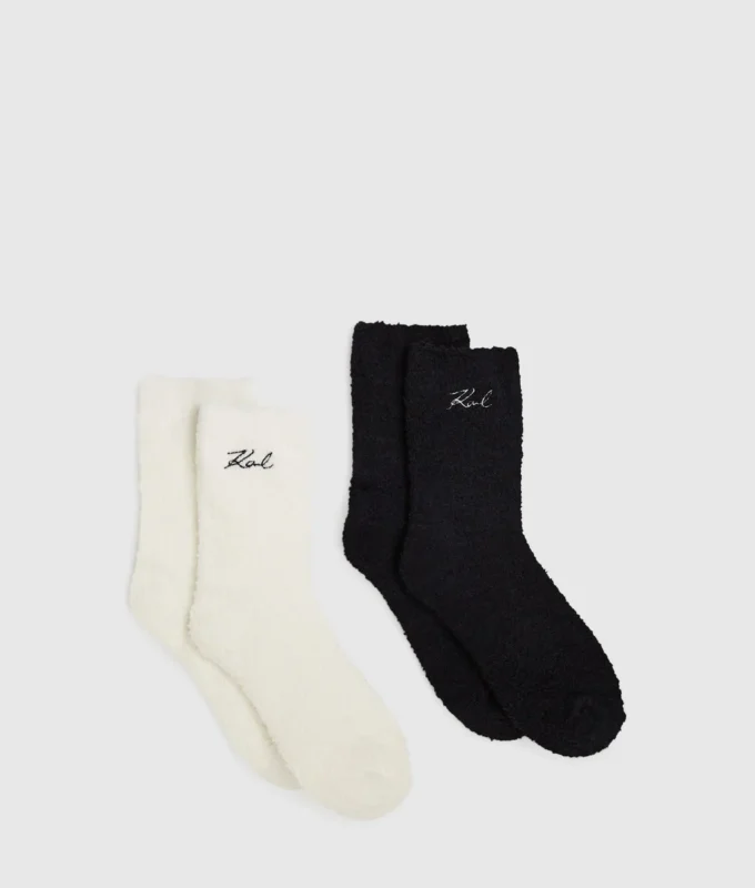 Signatur fleece-sokker – 2-pakning