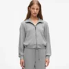 Signatur-loungesweatshirt med glidelås