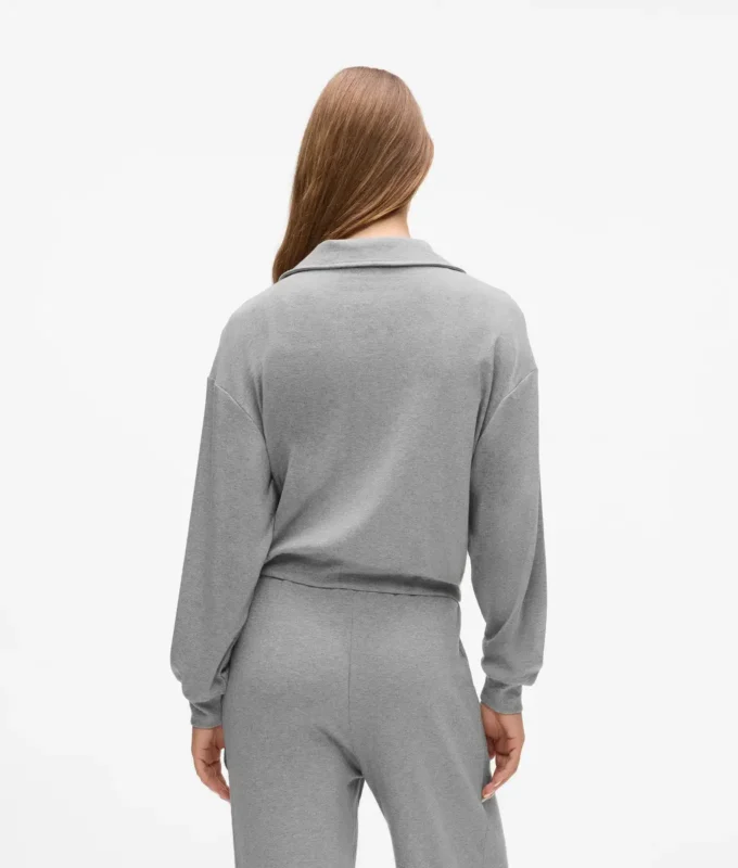 Signatur-loungesweatshirt med glidelås