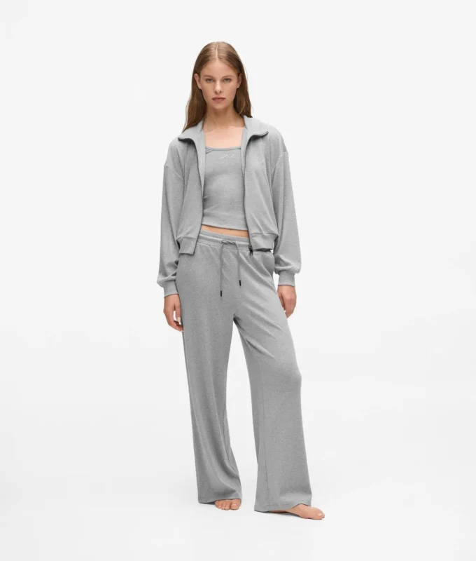 Signatur-loungesweatshirt med glidelås