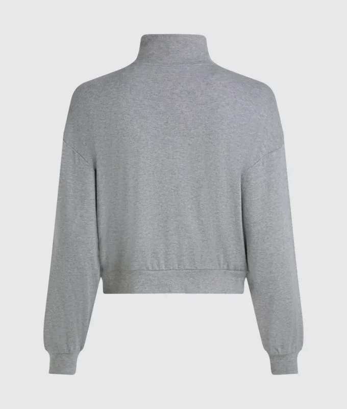 Signatur-loungesweatshirt med glidelås