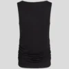SIGNATURE BOAT NECK RUCHED TOP