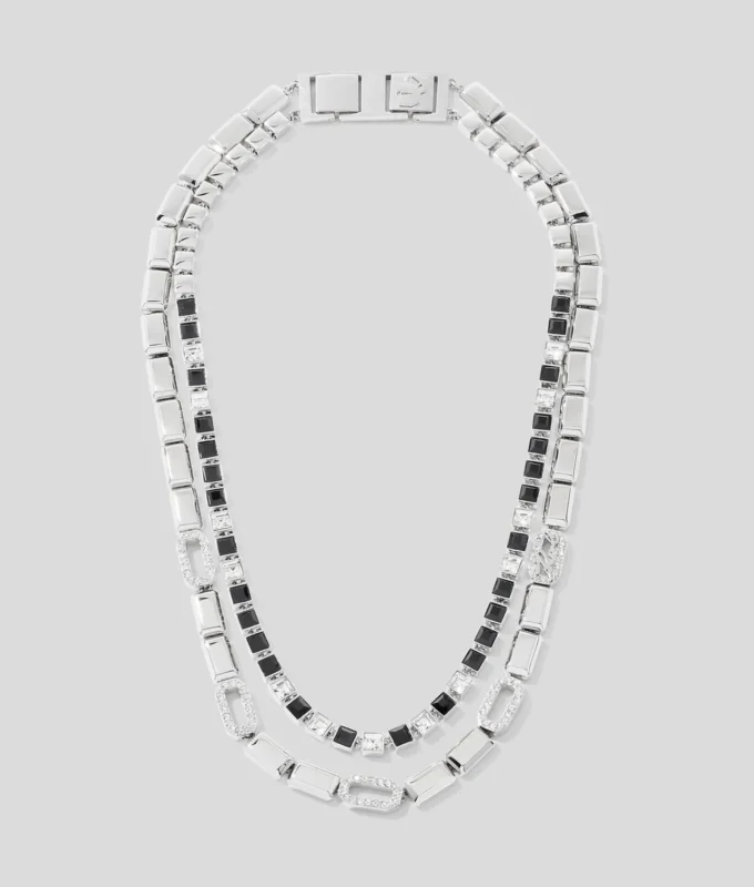 SIGNATURE PAVÉ CRYSTALS HALSKJEDE