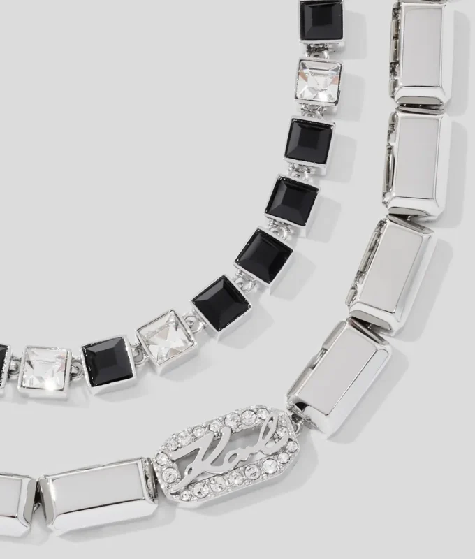 SIGNATURE PAVÉ CRYSTALS HALSKJEDE