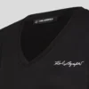 SIGNATURE V-NECK RUCHED T-SHIRT