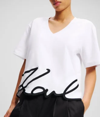 SIGNATURE V-NECK T-SKJORTE