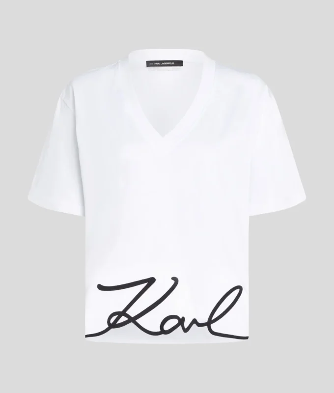 SIGNATURE V-NECK T-SKJORTE