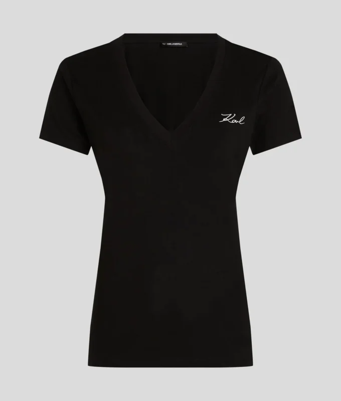 SIGNATURE V-NECK T-SKJORTE
