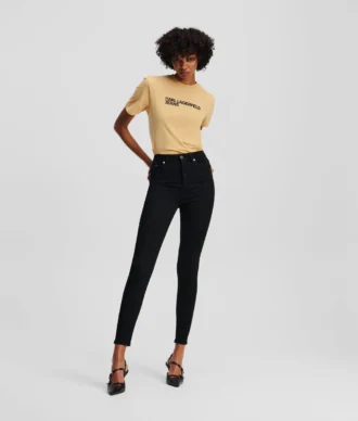 SKINNY JEANS MED HØY MIDJE