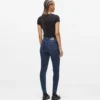 Skinny jeans med høy midje