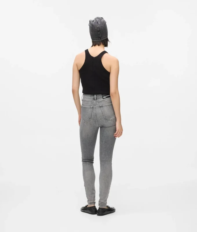 Skinny jeans med høy midje