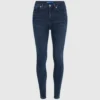 Skinny jeans med høy midje