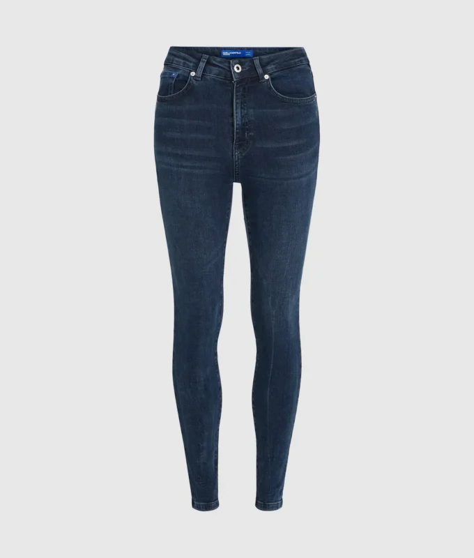 Skinny jeans med høy midje