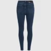 Skinny jeans med høy midje