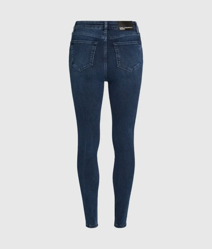 Skinny jeans med høy midje