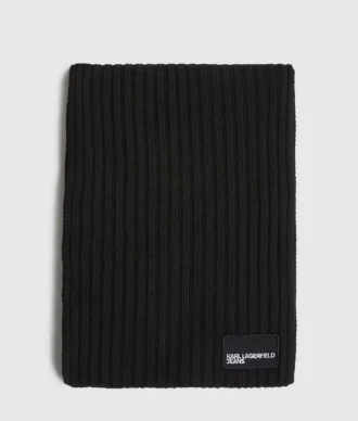 Skjerf med logo-patch