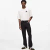 Slim jeans med metalliske detaljer