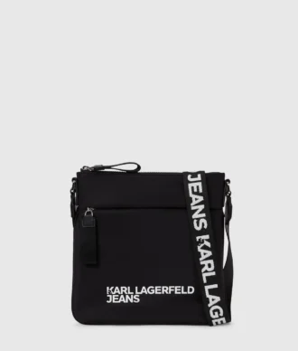 Smal crossbody-veske med logo