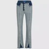 Strake jeans med innsiden ut