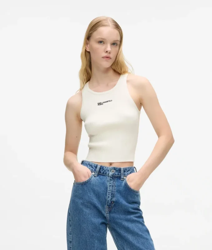 Strikkede tank-top
