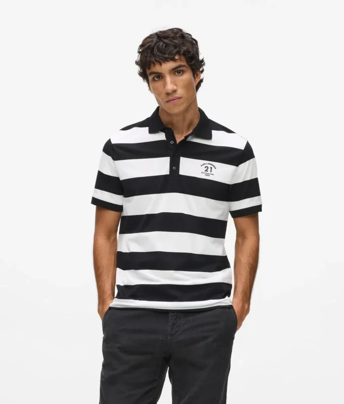 Stripet poloskjorte