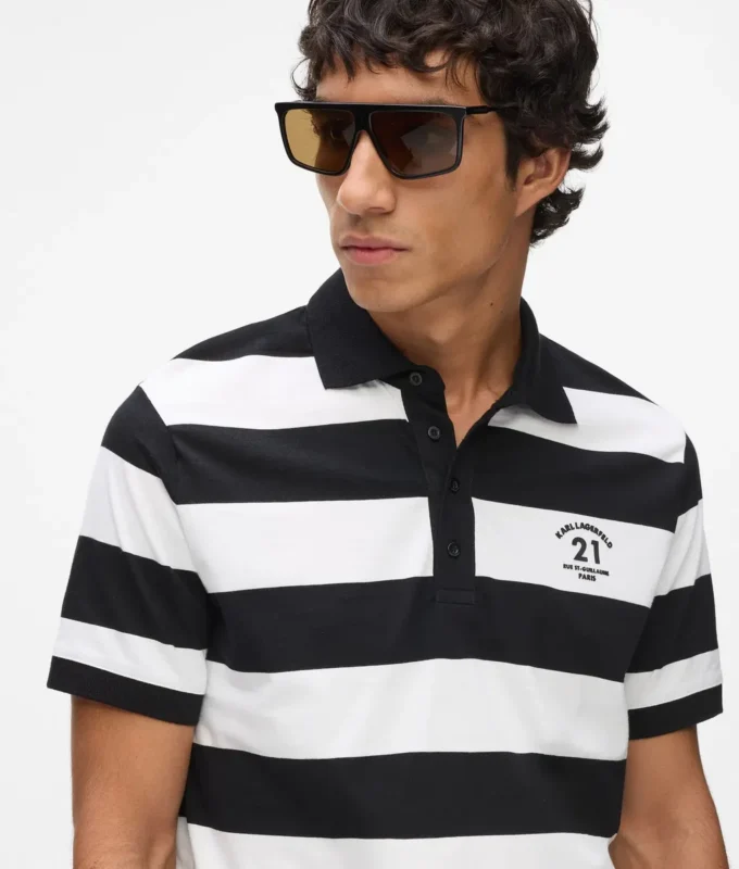 Stripet poloskjorte