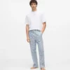 Stripet pyjamasett