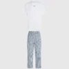 Stripet pyjamasett