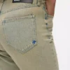 STUDDED HIGH-RISE STRAIGHT JEANS