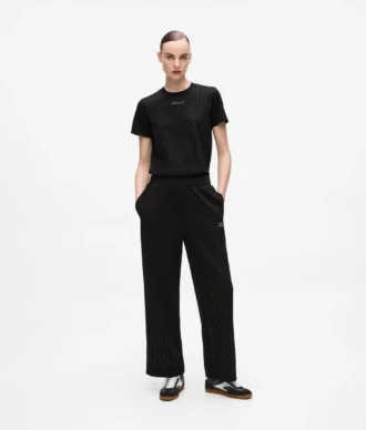 Sweatpants med rhinestones