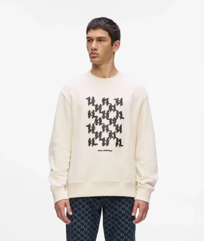 Sweatshirt med grafisk monogram