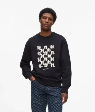 Sweatshirt med grafisk monogram
