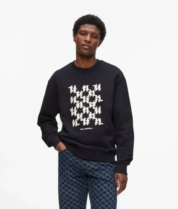 Sweatshirt med grafisk monogram