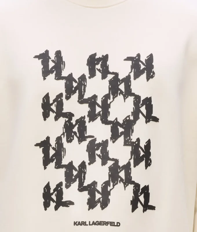 Sweatshirt med grafisk monogram
