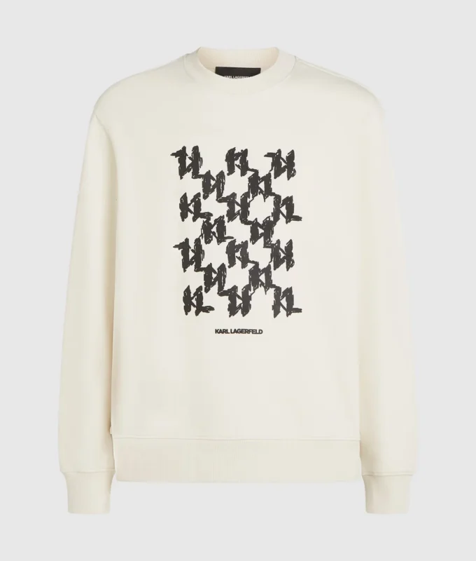 Sweatshirt med grafisk monogram