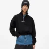 Sweatshirt med halv glidelås