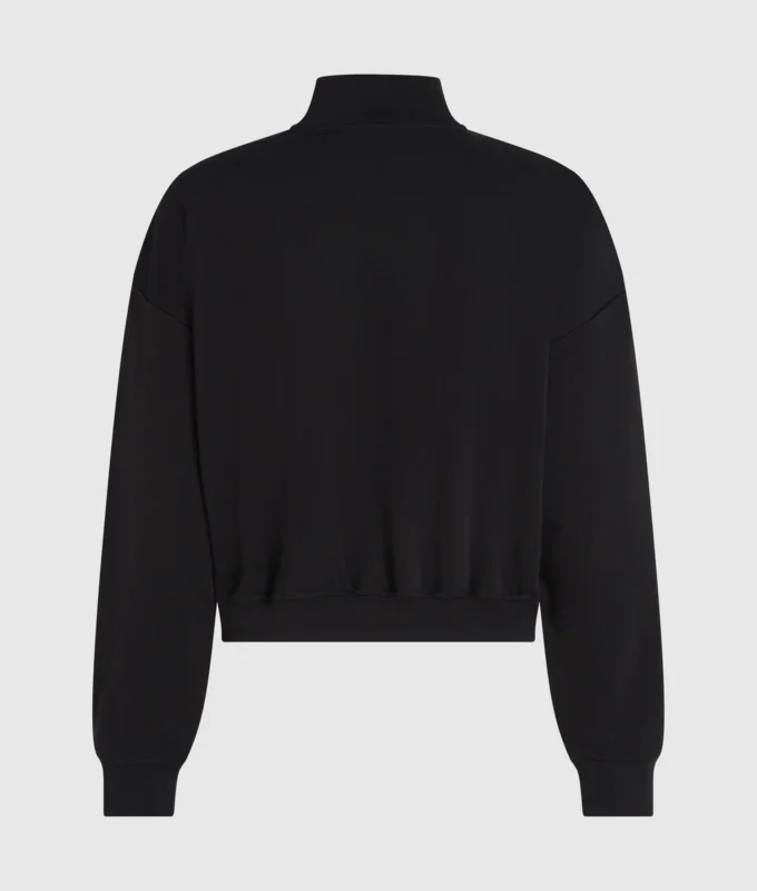 Sweatshirt med halv glidelås