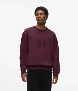 Sweatshirt med paljettmonogram
