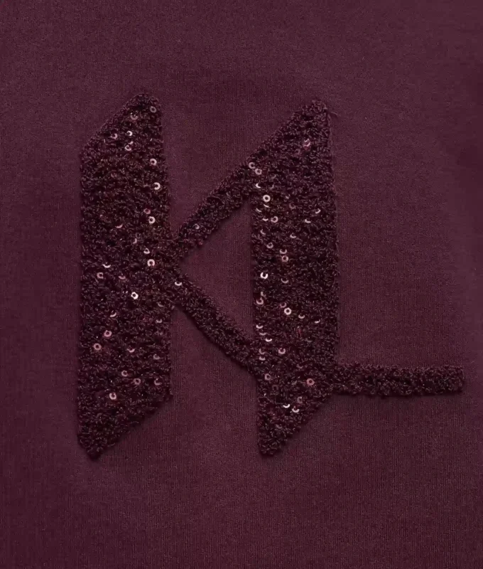 Sweatshirt med paljettmonogram