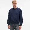 Sweatshirt med preget monogram