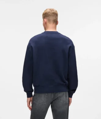 Sweatshirt med preget monogram