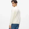 Sweatshirt med rund hals og logo