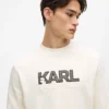 Sweatshirt med rund hals og logo