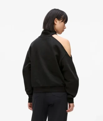 Sweatshirt med utskjæring
