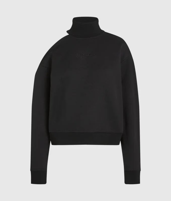 Sweatshirt med utskjæring