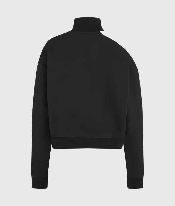 Sweatshirt med utskjæring