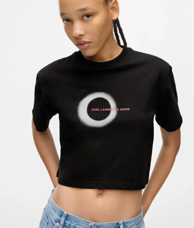 T-skjorte med firkantet eclipse-logo